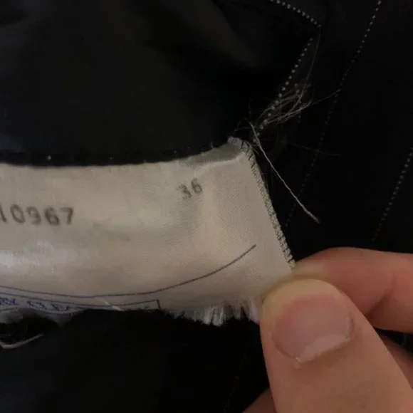 Ralph Lauren Double Breasted Pinstripe Dark Navy 2 Piece Suit 42L - Picture 9 of 9